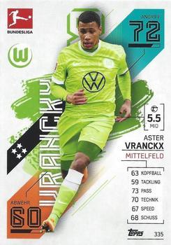 2021-22 Topps Match Attax Bundesliga #335 Aster Vranckx Front