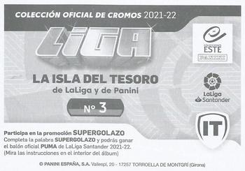 2021-22 Panini LaLiga Santander Este Stickers - La Isla del Tesoro #3 Lionel Messi Back