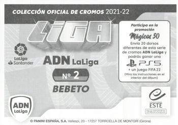 2021-22 Panini LaLiga Santander Este Stickers - ADN La Liga #2 Bebeto Back
