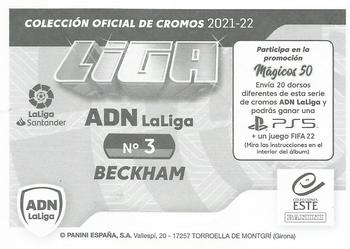 2021-22 Panini LaLiga Santander Este Stickers - ADN La Liga #3 David Beckham Back