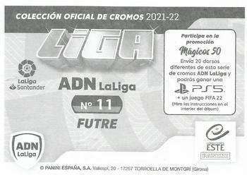 2021-22 Panini LaLiga Santander Este Stickers - ADN La Liga #11 Futre Back
