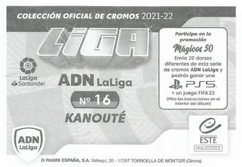 2021-22 Panini LaLiga Santander Este Stickers - ADN La Liga #16 Frederic Kanoute Back