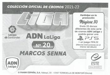 2021-22 Panini LaLiga Santander Este Stickers - ADN La Liga #20 Marcos Senna Back