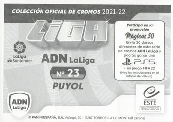 2021-22 Panini LaLiga Santander Este Stickers - ADN La Liga #23 Carles Puyol Back