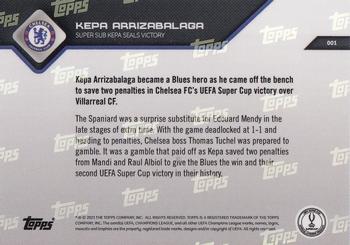 2021-22 Topps Now UEFA Champions League #001 Kepa Arrizabalaga Back