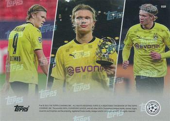 2021-22 Topps Now UEFA Champions League #010 Erling Haaland Back