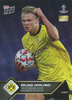 2021-22 Topps Now UEFA Champions League #010 Erling Haaland Front
