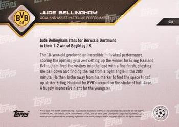 2021-22 Topps Now UEFA Champions League #026 Jude Bellingham Back