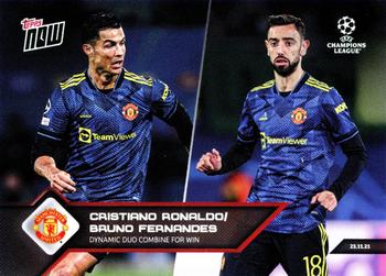 2021-22 Topps Now UEFA Champions League #071 Cristiano Ronaldo / Bruno Fernandes Front