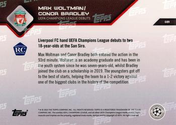 2021-22 Topps Now UEFA Champions League #089 Max Woltman / Conor Bradley Back