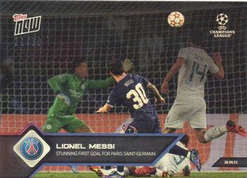 2021-22 Topps Now UEFA Champions League #028 Lionel Messi Front