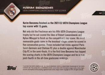 2021-22 Topps Now UEFA Champions League - /10 Parallel #167 Karim Benzema Back