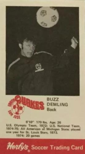 1975 Herfy's San Jose Earthquakes #NNO Buzz Demling Front