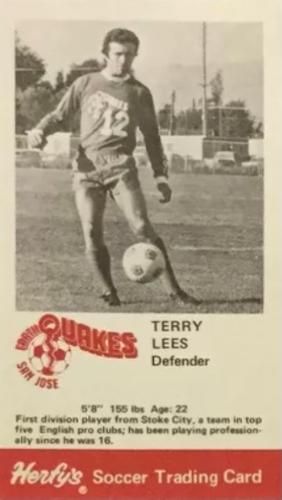 1975 Herfy's San Jose Earthquakes #NNO Terry Lees Front