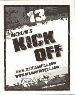 2006-07 Merlin Premier League Kick Off #13 Aaron Hughes Back