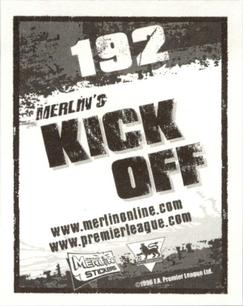 2006-07 Merlin Premier League Kick Off #192 Chris Kirkland Back