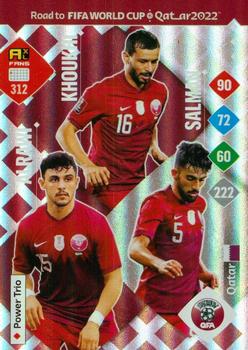 2021 Panini Adrenalyn XL Road to FIFA World Cup Qatar 2022 #312 Bassam Alrawi / Boualem Khoukhi / Tarek Salman Front
