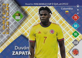 2021 Panini Adrenalyn XL Road to FIFA World Cup Qatar 2022 - Limited Edition #NNO Duván Zapata Front