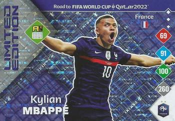 2021 Panini Adrenalyn XL Road to FIFA World Cup Qatar 2022 - Limited Edition #NNO Kylian Mbappé Front