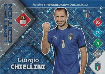 2021 Panini Adrenalyn XL Road to FIFA World Cup Qatar 2022 - Limited Edition #NNO Giorgio Chiellini Front