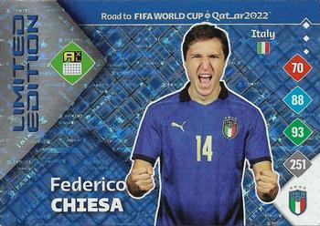 2021 Panini Adrenalyn XL Road to FIFA World Cup Qatar 2022 - Limited Edition #NNO Federico Chiesa Front