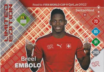 2021 Panini Adrenalyn XL Road to FIFA World Cup Qatar 2022 - Limited Edition #NNO Breel Embolo Front