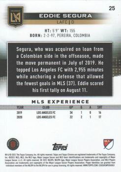 2021 Topps Chrome Sapphire Edition MLS #25 Eddie Segura Back