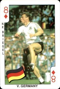 1986 Dandy Gum World Cup Mexico 86 #8♦ Hans-Peter Briegel Front