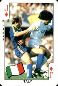 1986 Dandy Gum World Cup Mexico 86 #J♦ Pietro Fanna Front