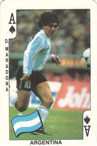 1986 Dandy Gum World Cup Mexico 86 #A♠ Diego Maradona Front