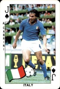 1986 Dandy Gum World Cup Mexico 86 #J♠ Antonio Cabrini Front