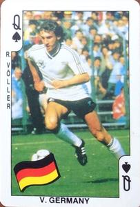 1986 Dandy Gum World Cup Mexico 86 #Q♠ Rudi Voller Front