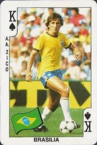 1986 Dandy Gum World Cup Mexico 86 #K♠ Zico Front
