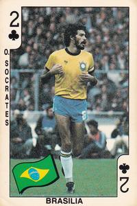1986 Dandy Gum World Cup Mexico 86 #2♣ Socrates Front