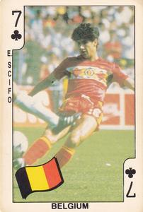 1986 Dandy Gum World Cup Mexico 86 #7♣ Enzo Scifo Front