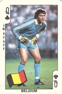 1986 Dandy Gum World Cup Mexico 86 #Q♣ Jean-Marie Pfaff Front