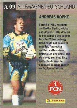 1994-95 Panini UNFP - Allemagne #A09 Andreas Kopke Back