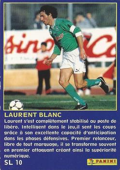 1994-95 Panini UNFP - Season Leaders #SL10 Laurent Blanc Back