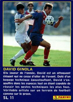 1994-95 Panini UNFP - Season Leaders #SL11 David Ginola Back