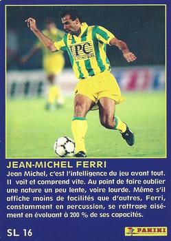 1994-95 Panini UNFP - Season Leaders #SL16 Jean-Michel Ferri Back