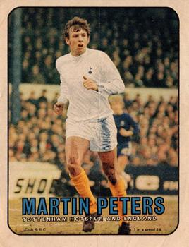1970 A&BC Footballers pin-ups #1 Martin Peters Front