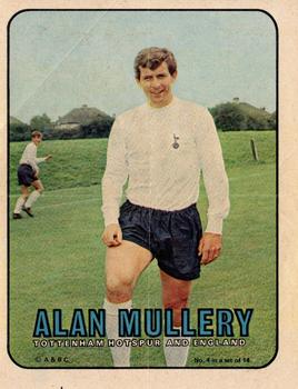 1970 A&BC Footballers pin-ups #4 Alan Mullery Front