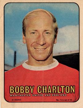 1970 A&BC Footballers pin-ups #7 Bobby Charlton Front