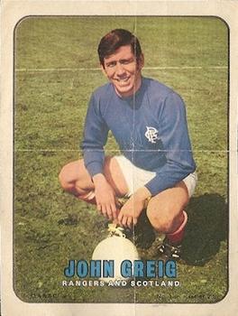1970 A&BC Footballers pin-ups (Scottish) #1 John Greig Front