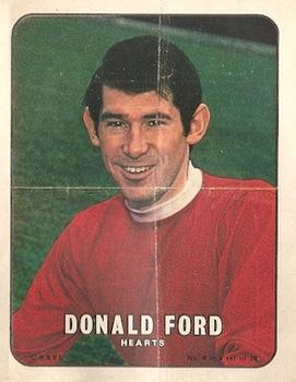 1970 A&BC Footballers pin-ups (Scottish) #4 Donald Ford Front