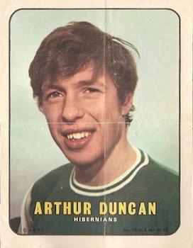 1970 A&BC Footballers pin-ups (Scottish) #10 Arthur Duncan Front