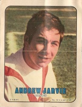 1970 A&BC Footballers pin-ups (Scottish) #12 Andrew Jarvie Front
