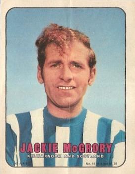 1970 A&BC Footballers pin-ups (Scottish) #16 Jackie McGrory Front