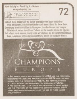 2005 Panini Champions of Europe 1955-2005 #72 Andres Iniesta Back
