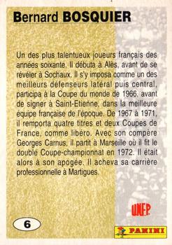 1994 Panini French League #6 Bernard Bosquier Back